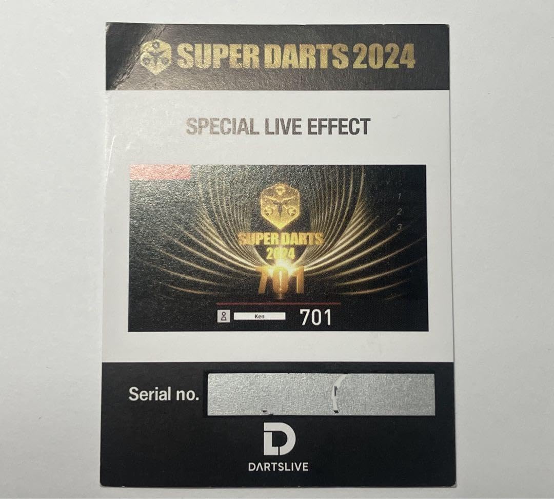 スーパーダーツ2024ライブカード スペシャルライブエフェクト セット スーパーダーツ2024ライブカード スペシャルライブエフェクト